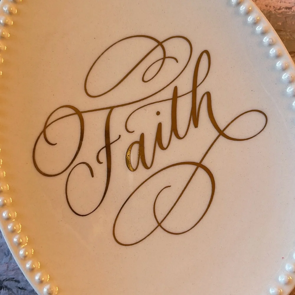 Two’s Company Faith Trinket Tray